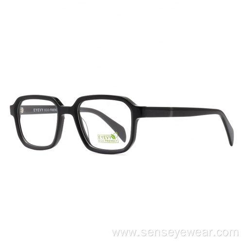 Wholesale Unisex Biodegradable Square Acetate Optical Frame